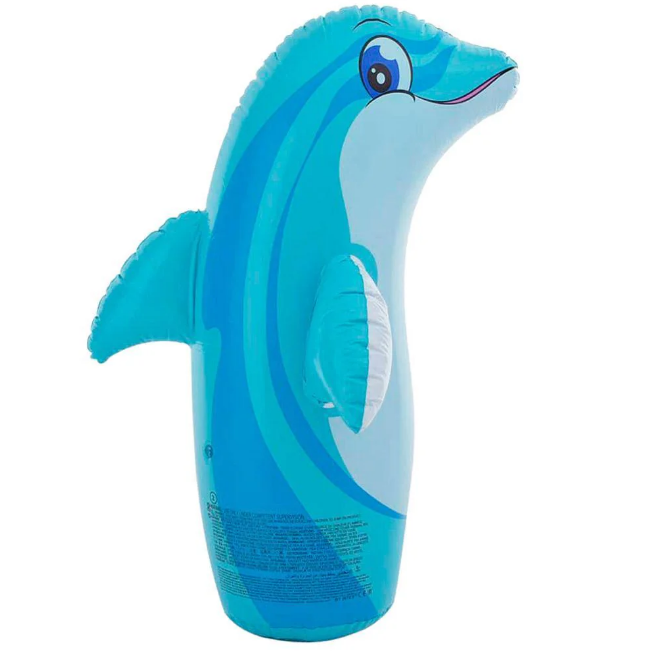 Intex 3D Inflatable Dolphin Punching Pop Bag