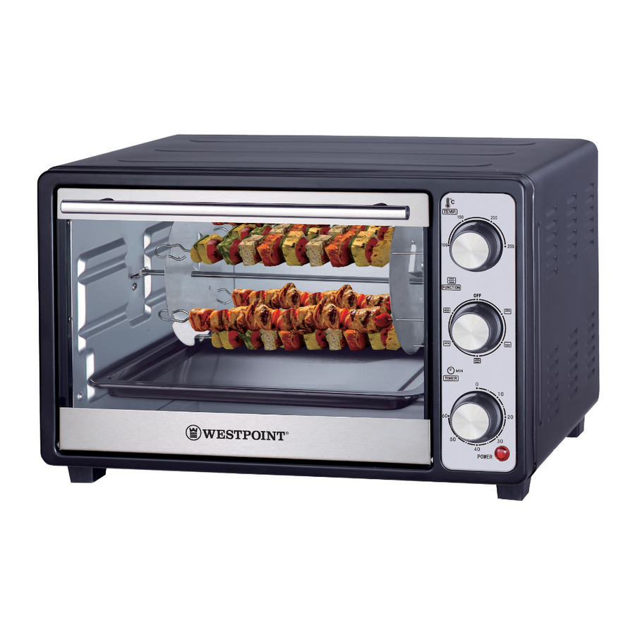 West Point Professional Convection Rotisserie Oven with Kebab Grill WF-2610/2800Rk