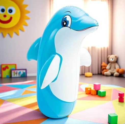 Intex 3D Inflatable Dolphin Punching Pop Bag
